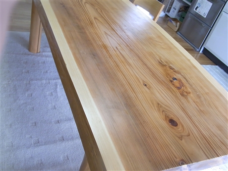 吉野杉の天板オーダーメイド作品例です