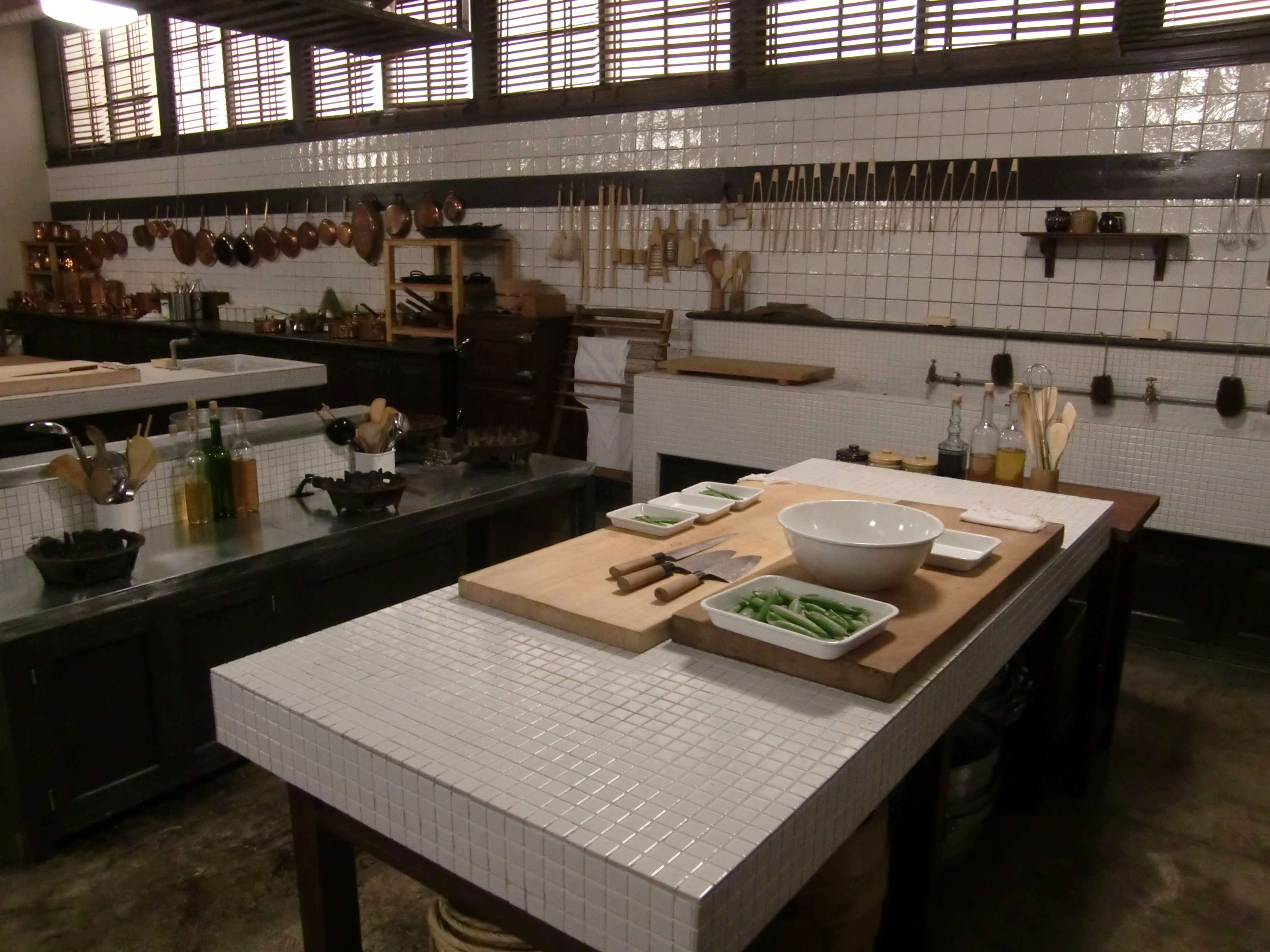 厨房シーンでのまな板