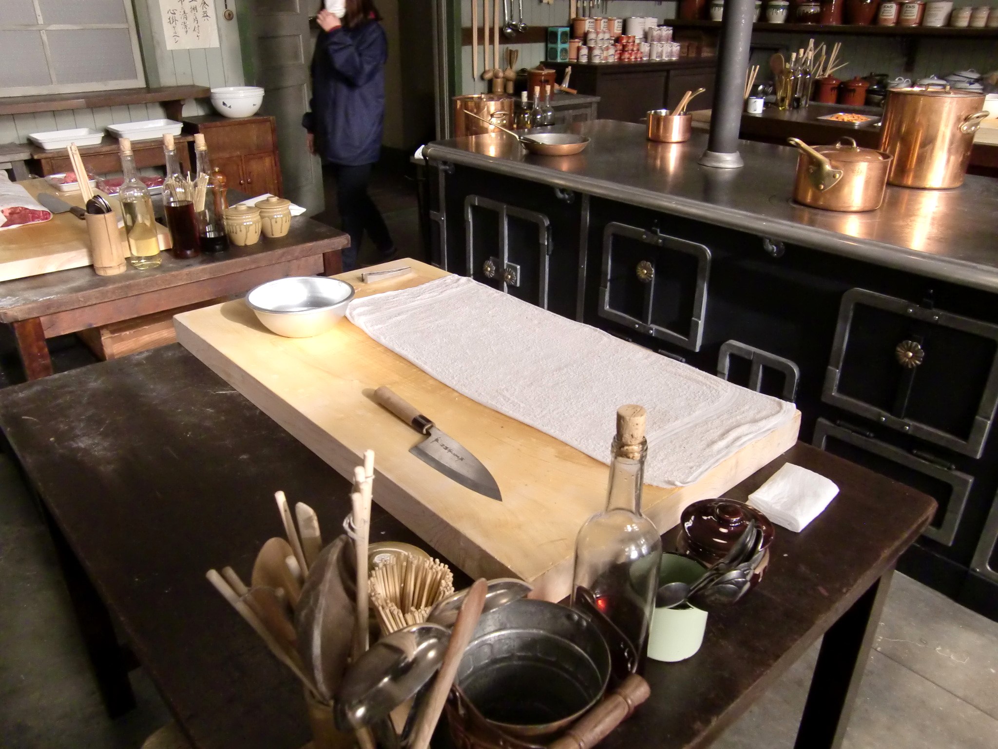 厨房シーンでのまな板